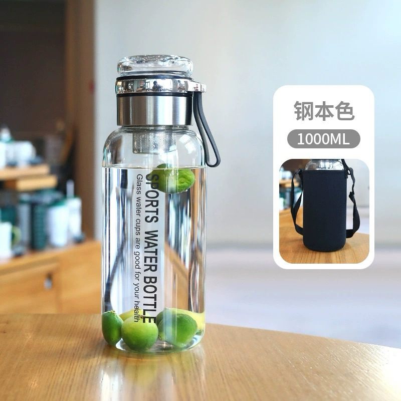 Bình thủy tinh ủ trà thể thao 1000ml đóng xốp (Kiện 24 cái) 2