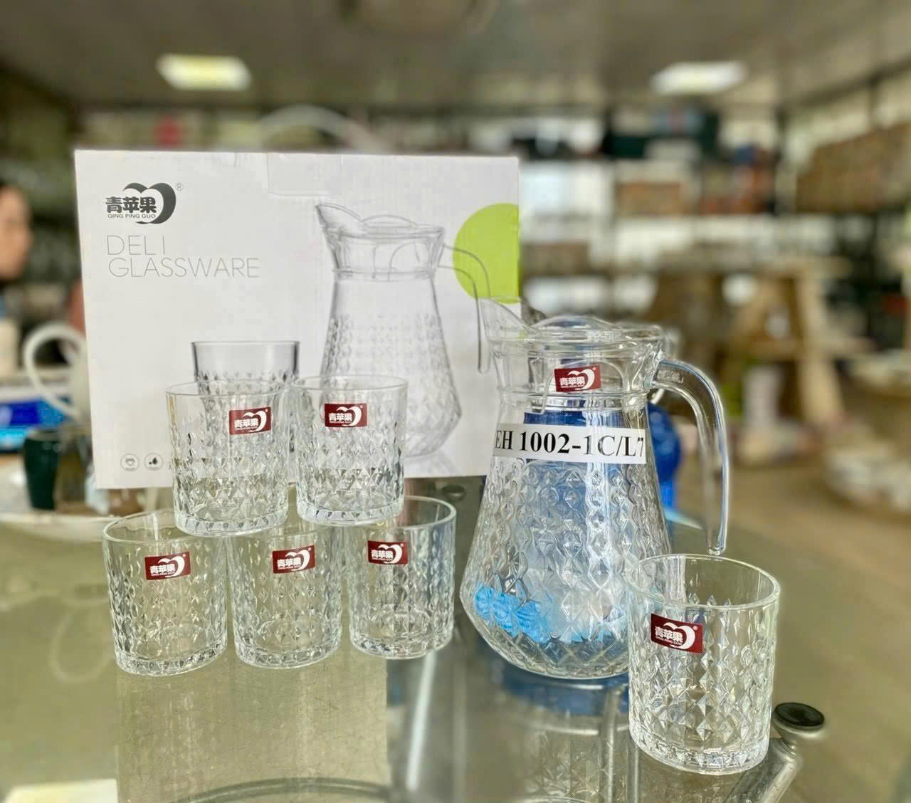 Bộ Bình + 6 Cốc: EH1002 -1C/L7 ( kiện 6 bộ) ( hàng nguyên kiện) 2