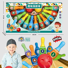 Bộ đồ chơi bóng bowling cho trẻ em, bóng trong nhà lớn, thể thao