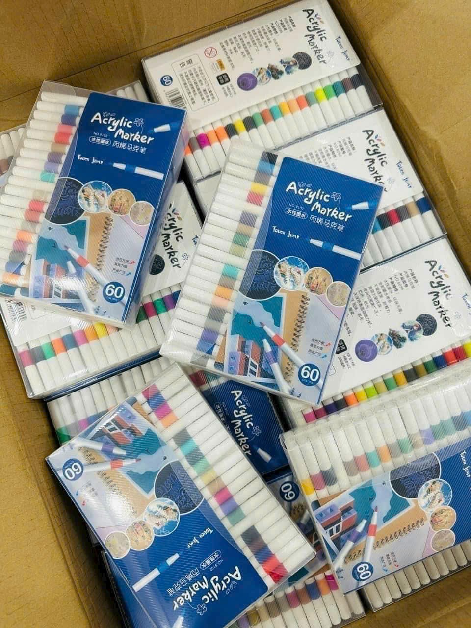 Bộ màu dạ Acrylic Marker 60 màu ( Kiện 32 bộ) 2