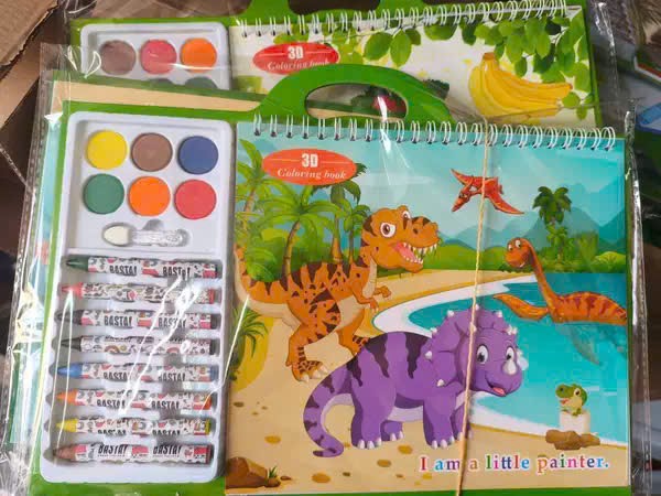 Bộ tô màu tranh hoạt hình cho bé (Kiện 100 cái) 2
