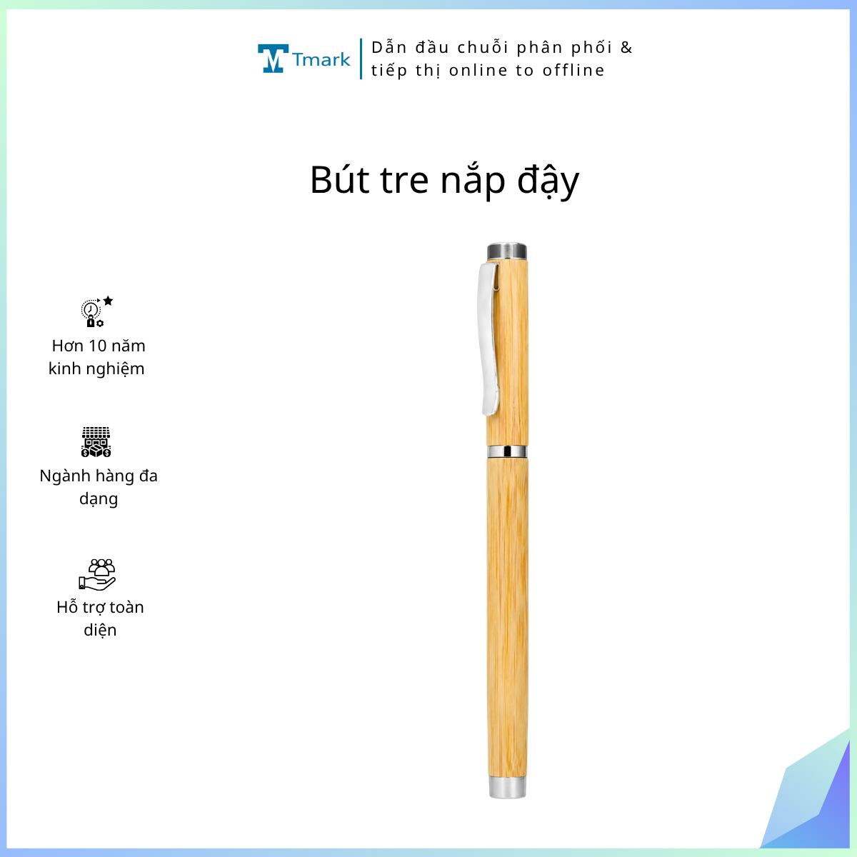 Bút tre nắp đậy (Kiện 100 cái)