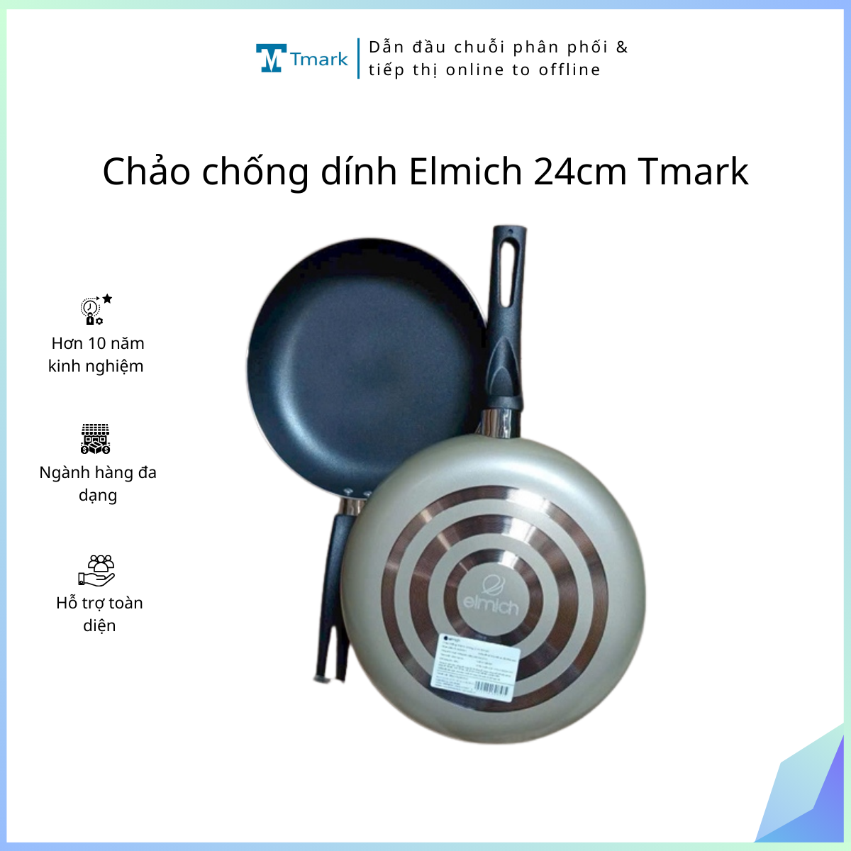 Chảo chống dinh Elmich 24cm (Kiện 20 cái) 3