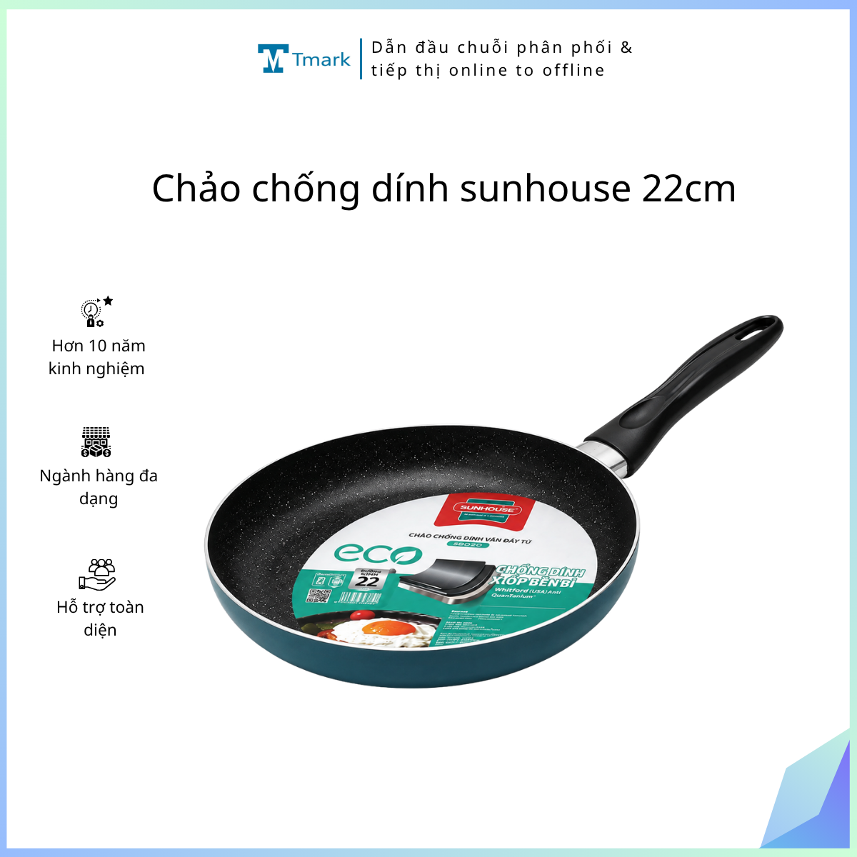 Chảo chống dính sunhouse 22cm (Kiện 20 cái)
