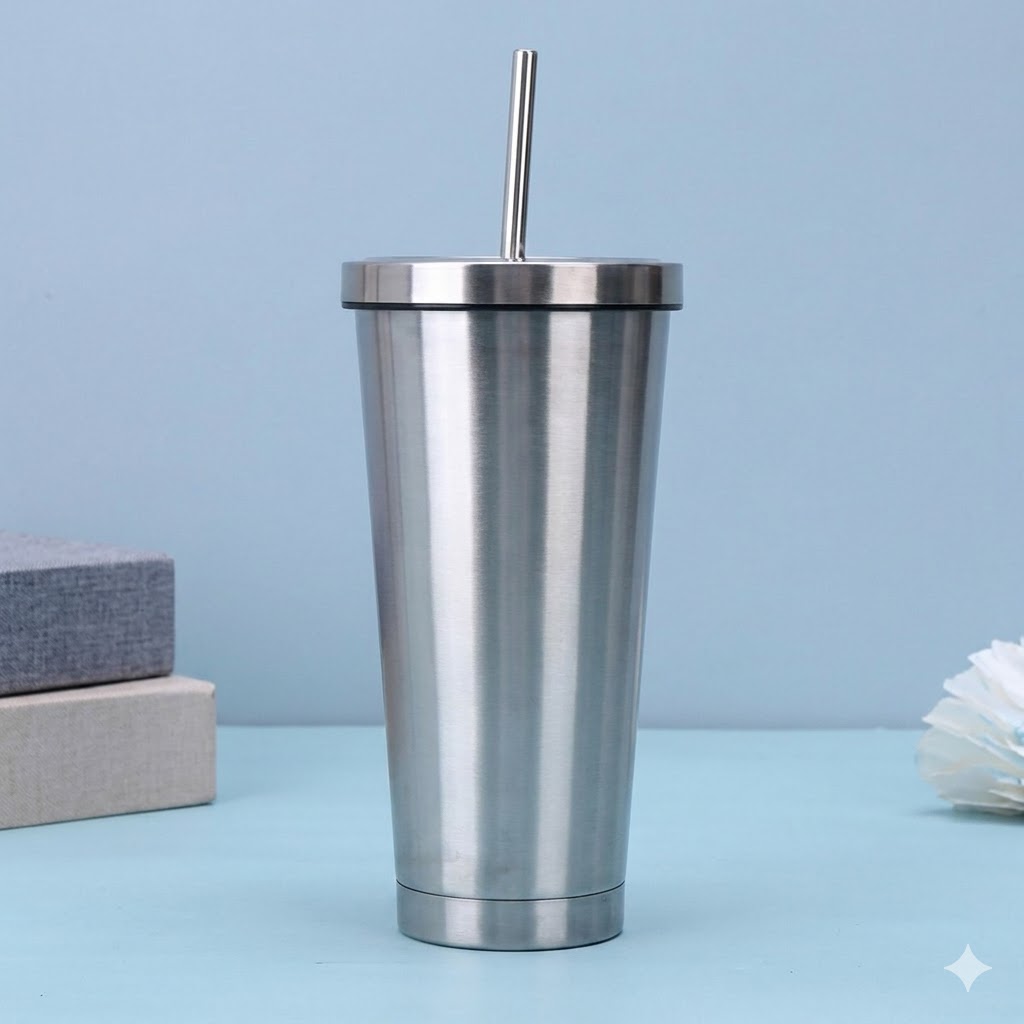 Cốc inox trơn màu bạc 750ml (kiện 50 cái) 2