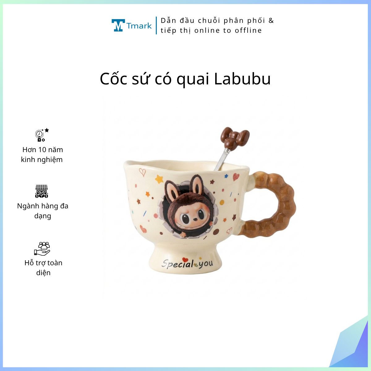 Cốc sứ có quai Labubu ( Kiện 80 cái )