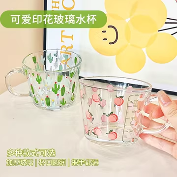 Cốc thủy tinh chia vạch hoa quả 400ml (Kiện 60 cái) 2