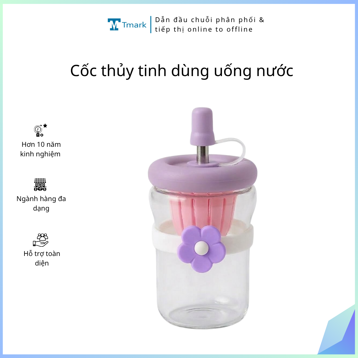 Cốc thủy tinh dùng uống nước (không phải gốm thủy tinh, pha lê chì, loại không chân) dung tích: 500ml. NSX: YidaxingCo. Không hiệu. Mới100%