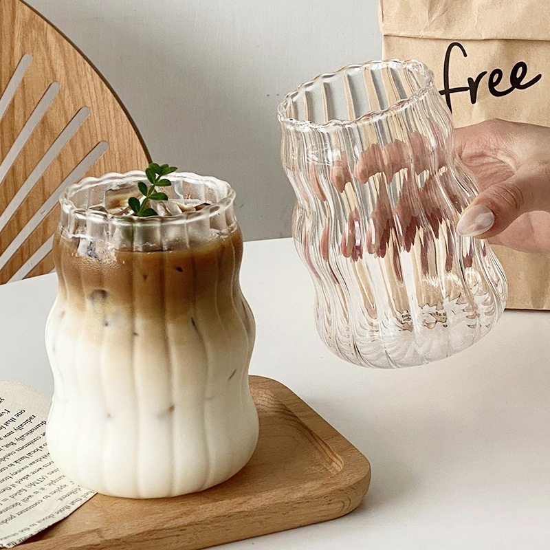 Cốc thủy tinh lượn sóng 530ml (Kiện 100 cái) 2