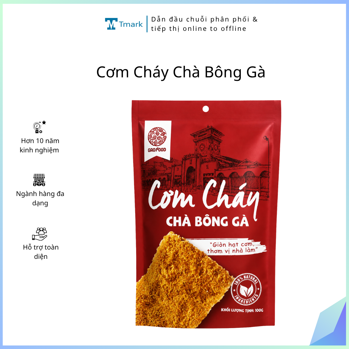 Cơm Cháy Chà Bông Gà (Kiện 100 gói)