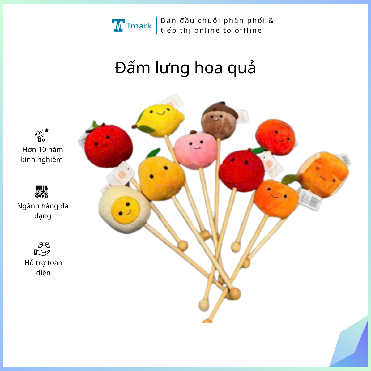 Đấm lưng hoa quả (Kiện 40 cái)