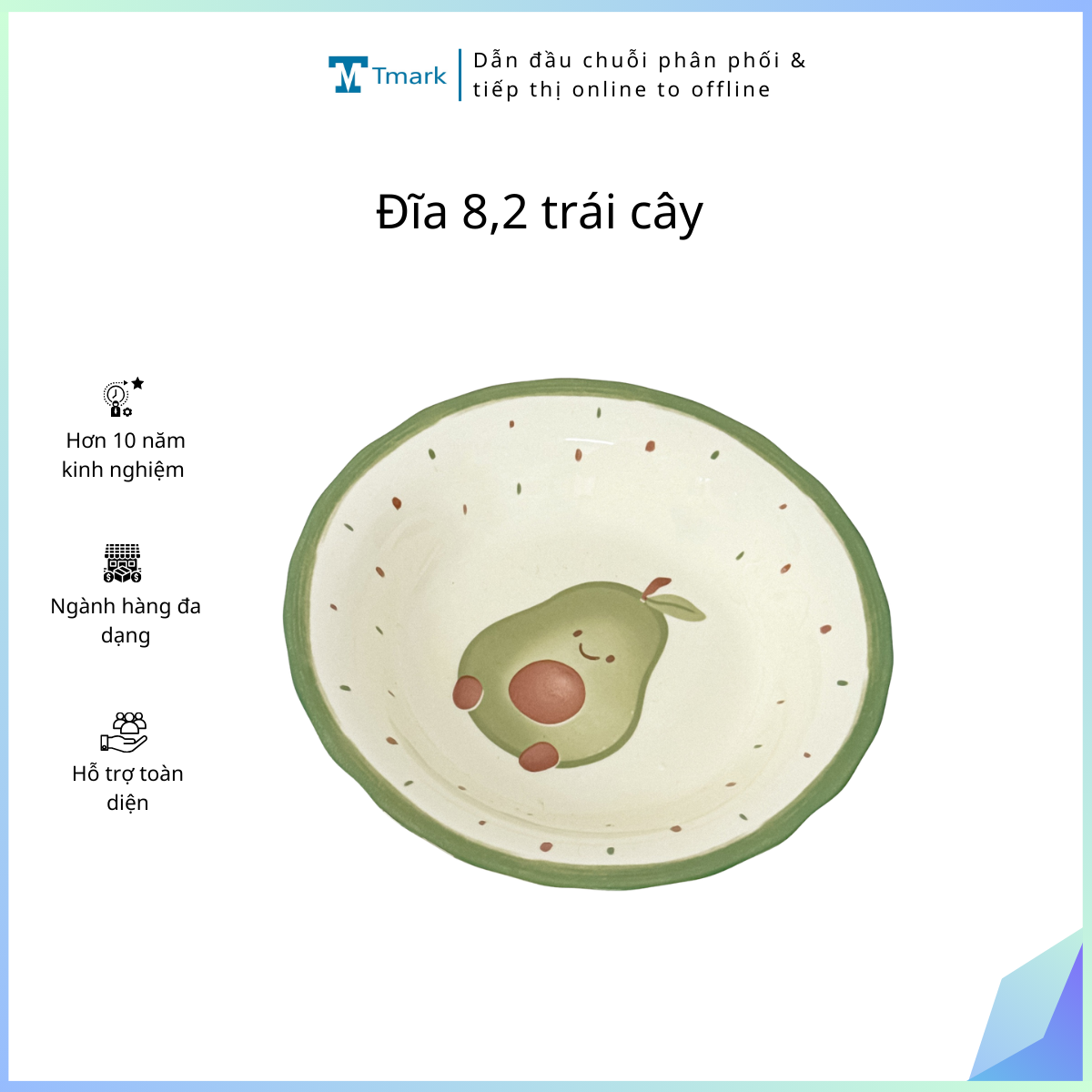 Đĩa 8,2 trái cây ( kiện 64 cái ) ( hàng nguyên kiện) ( không mix mẫu)