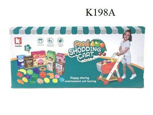 Đồ chơi, Giỏ hàng siêu thị K199A/K198A/K192A- 6 bằng nhựa, hiệu R/KAIDILE, cho trẻ em từ 3 tuổi trở lên, không dùng pin. Mới 100%. 2