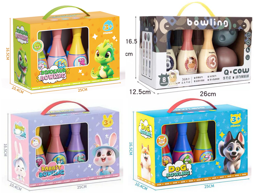 Đồ chơi - Hộp bowling mix mẫu cho bé (Kiện 80 cái) 2