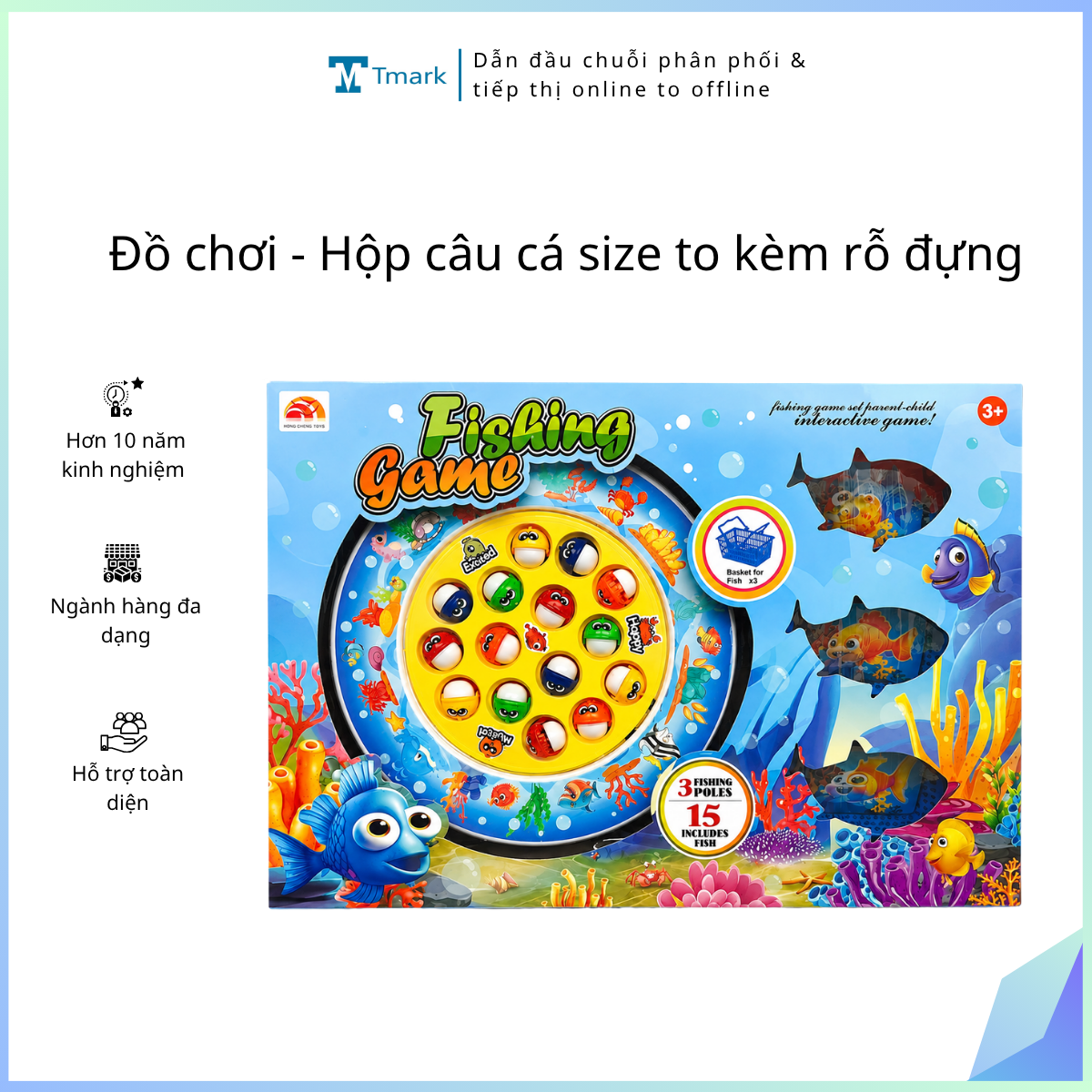 Đồ chơi -Hộp câu cá size to kèm rỗ đựng ( kiện 60 cái)
