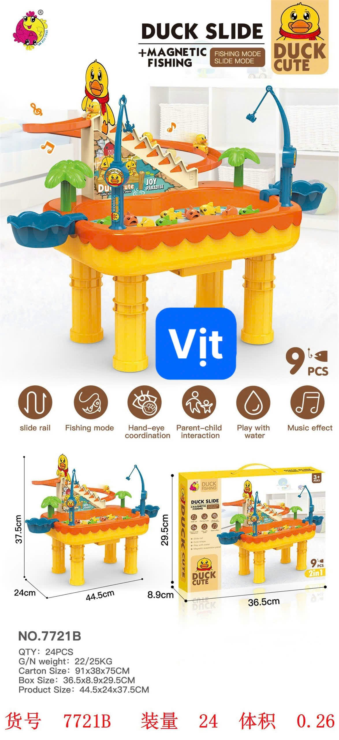 Đồ chơi - Hộp câu cá và vịt leo thang (Kiện 24 cái) 2