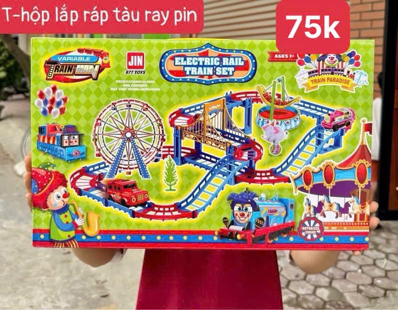 Đồ chơi - Hộp công viên xe lửa ( Kiẹn 50 cái) 2