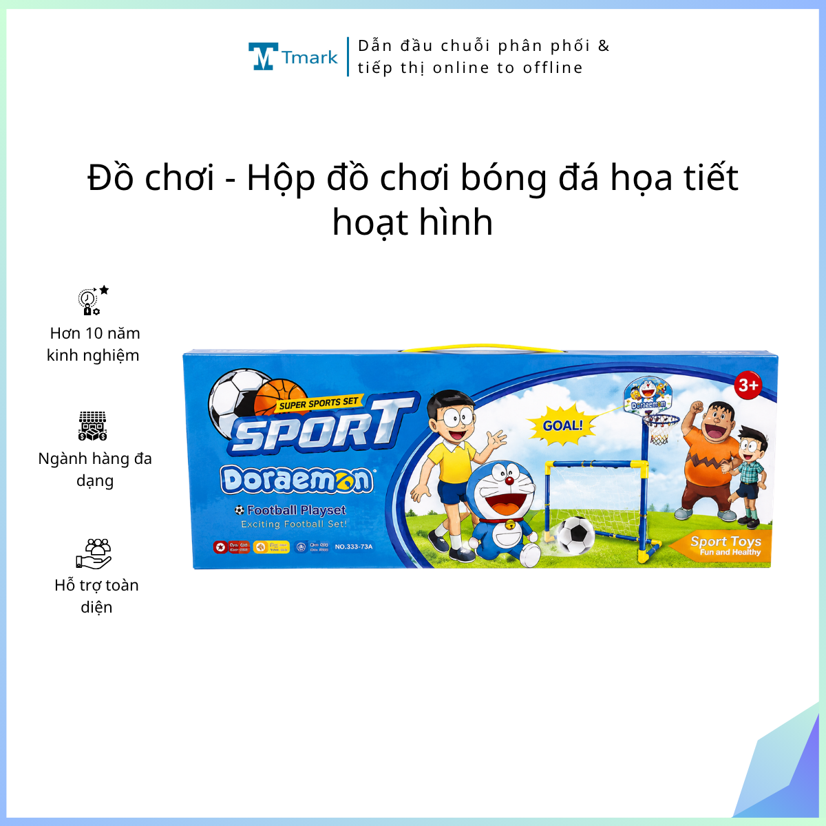 Đồ chơi - Hộp đồ chơi bóng đá họa tiết hoạt hình (Kiện 48 cái)