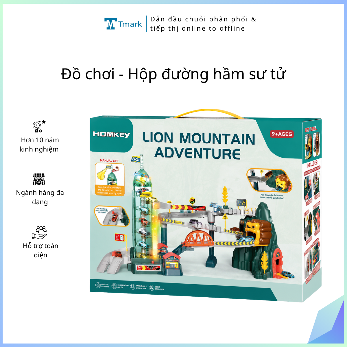 Đồ chơi - Hộp đường hầm sư tử (Kiện 8 cái)