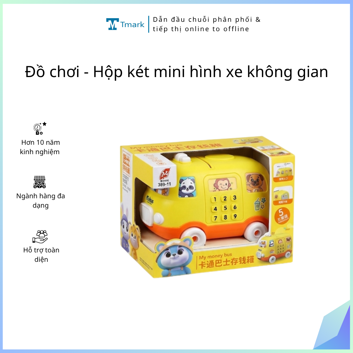 Đồ chơi - Hộp két mini hình xe không gian (Kiện 96 cái)