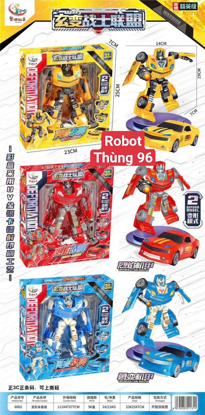 Đồ chơi - Hộp robot kèm xe (Kiện 96 cái) 2