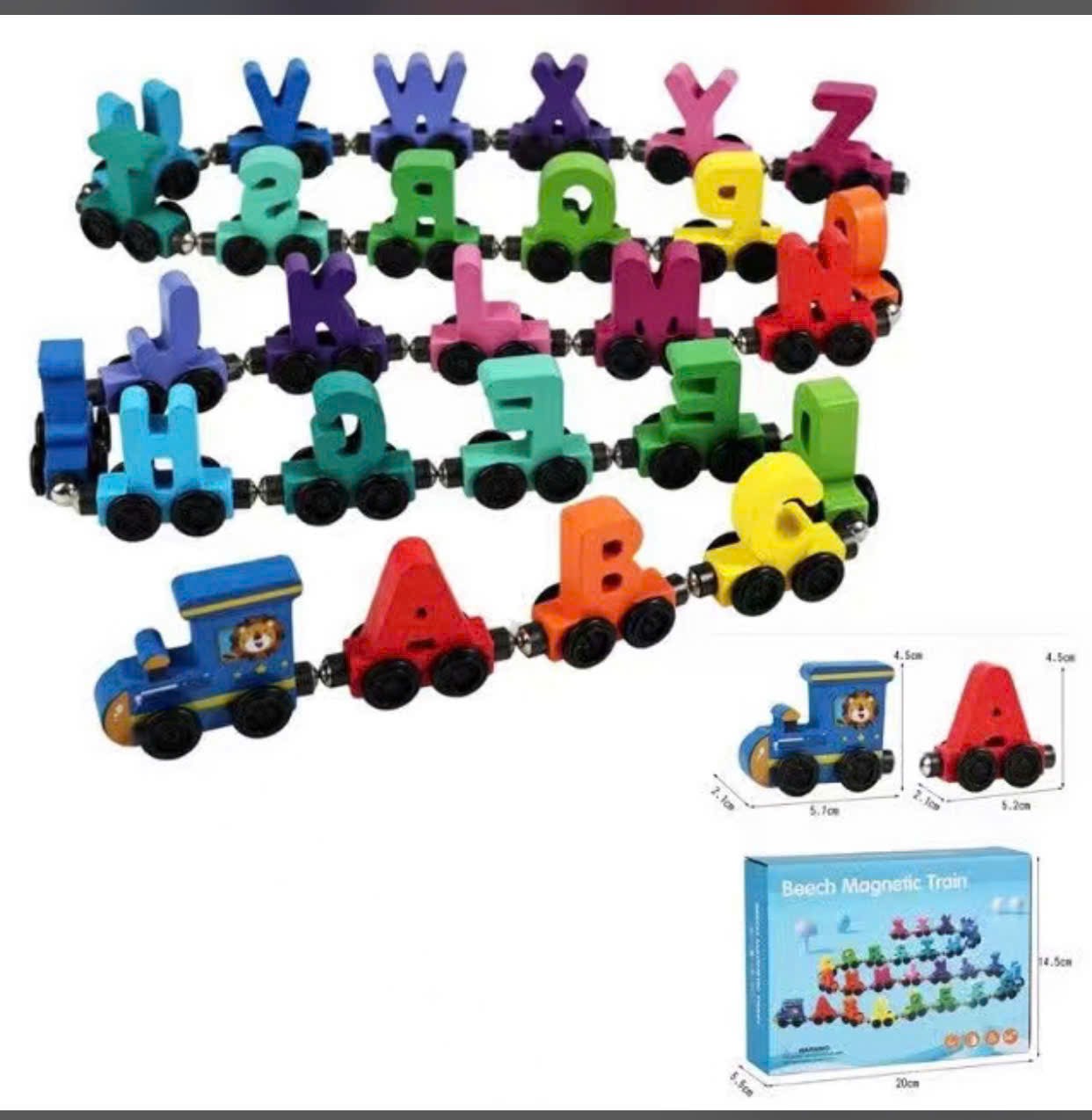 Đồ chơi - Hộp tàu kéo chữ 27 toa ( Kiện 48 cái) 2