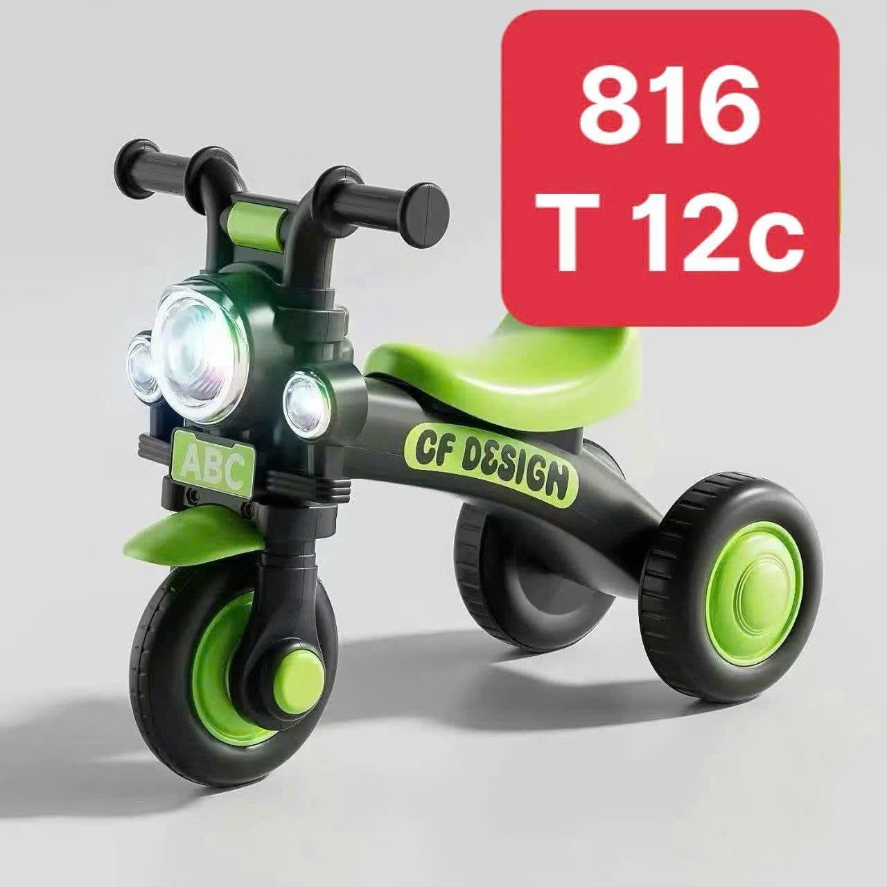 Đồ chơi: Xe đạp 3 bánh trẻ em, chất liệu: nhựa +sắt, có 03 bánh+1 chỗ ngồi, chiều cao từ mặt đất đến mặt yên là 40cm. KT(56*36*50)cm+/-10%, mới 100% 2