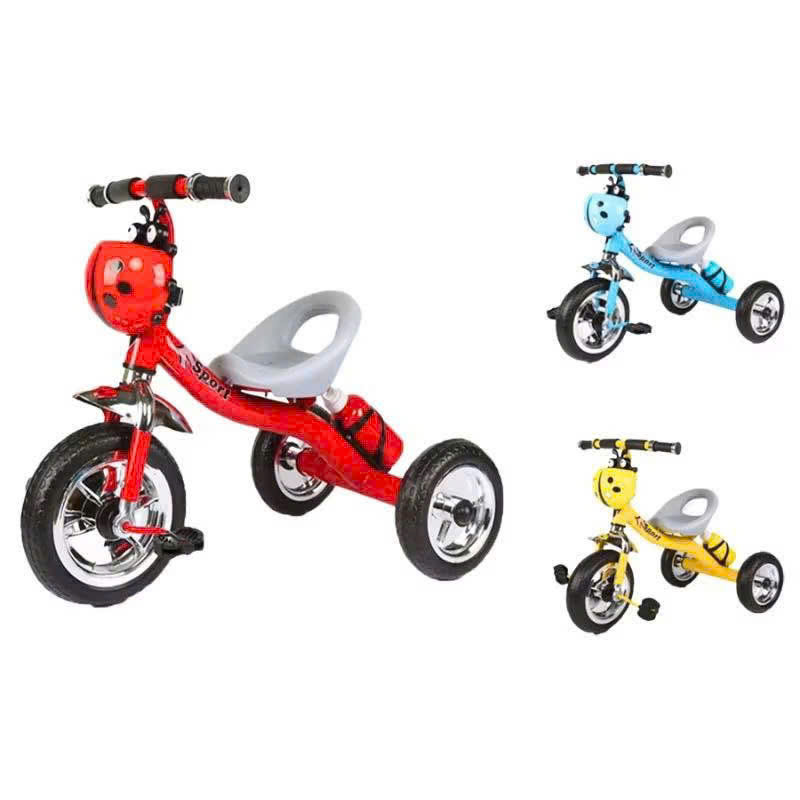 Đồ chơi: Xe đạp 3 bánh trẻ em, chất liệu: nhựa +sắt, có 03 bánh+1 chỗ ngồi, chiều cao từ mặt đất đến mặt yên là 40cm