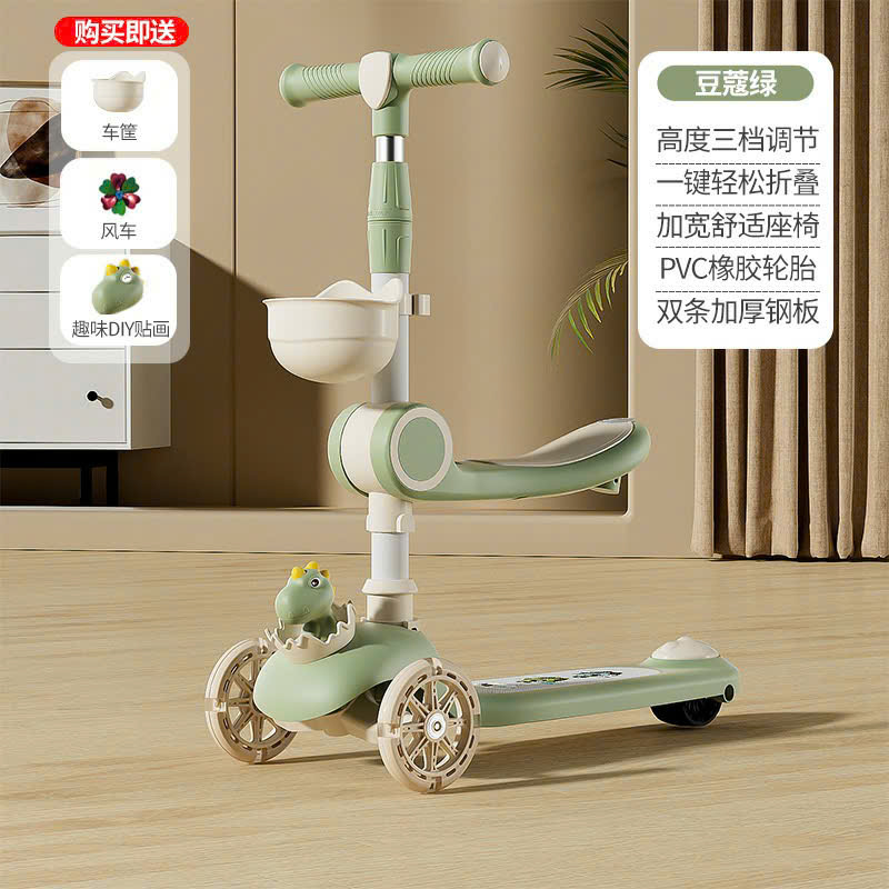 Đồ chơi: Xe trượt scooter cho bé, Chất liệu: khung bằng sắt + nhựa có 03 bánh xe, model 908. KT(55*26*72)cm +/-10%, Mới 100% (Kiện 8 cái) (Hàng nguyên kiện)