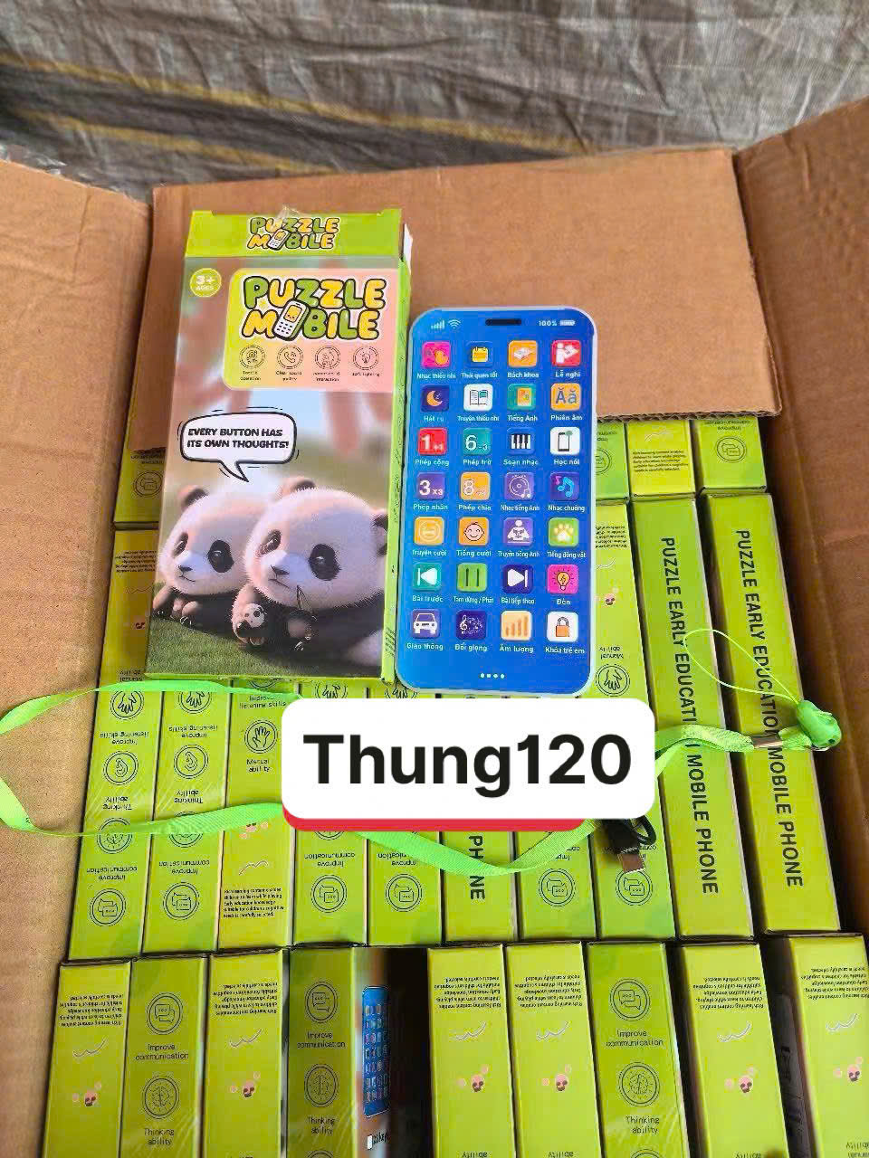 Đồ chơi điện thoại di động thông minh tiếng việt ( Kiện 120 cái) ( Hàng nguyên kiện)