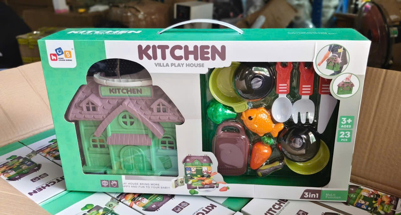 Đồ chơi - hộp bếp nấu ăn trong villa ( Kiện 48 cái) 2