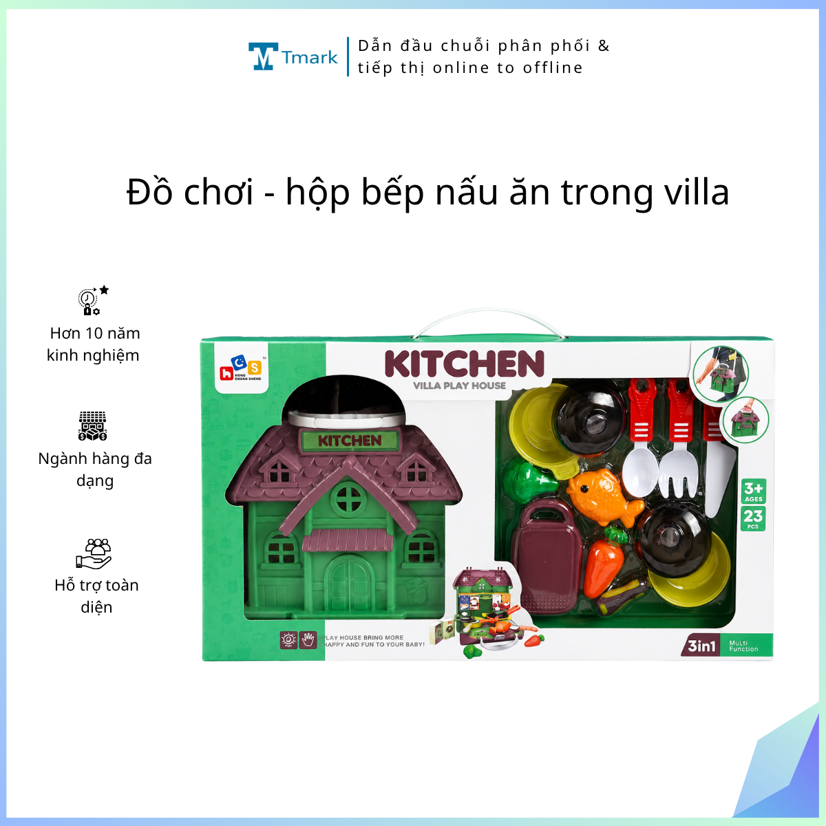 Đồ chơi - hộp bếp nấu ăn trong villa ( Kiện 48 cái)