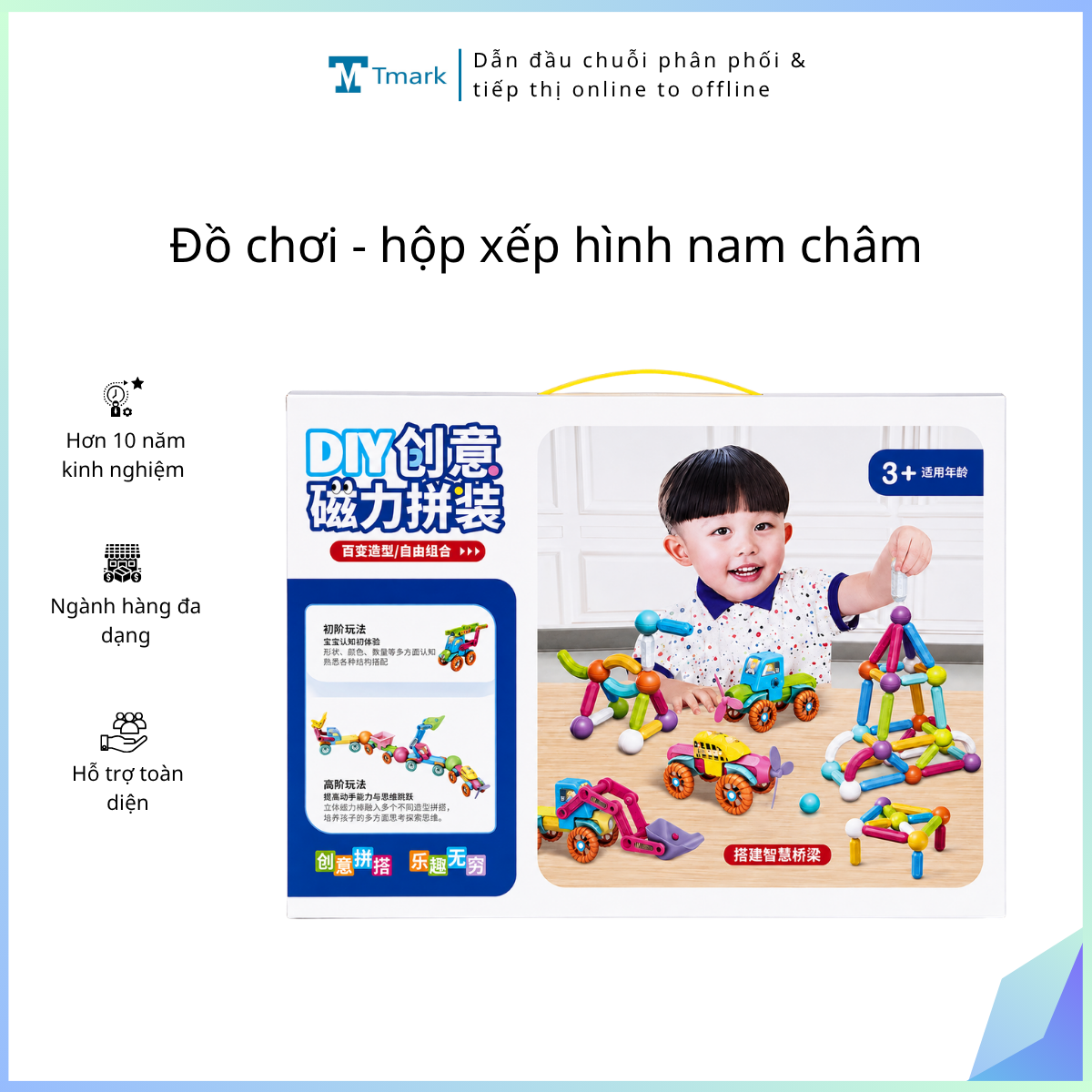 Đồ chơi - hộp xếp hình nam châm
