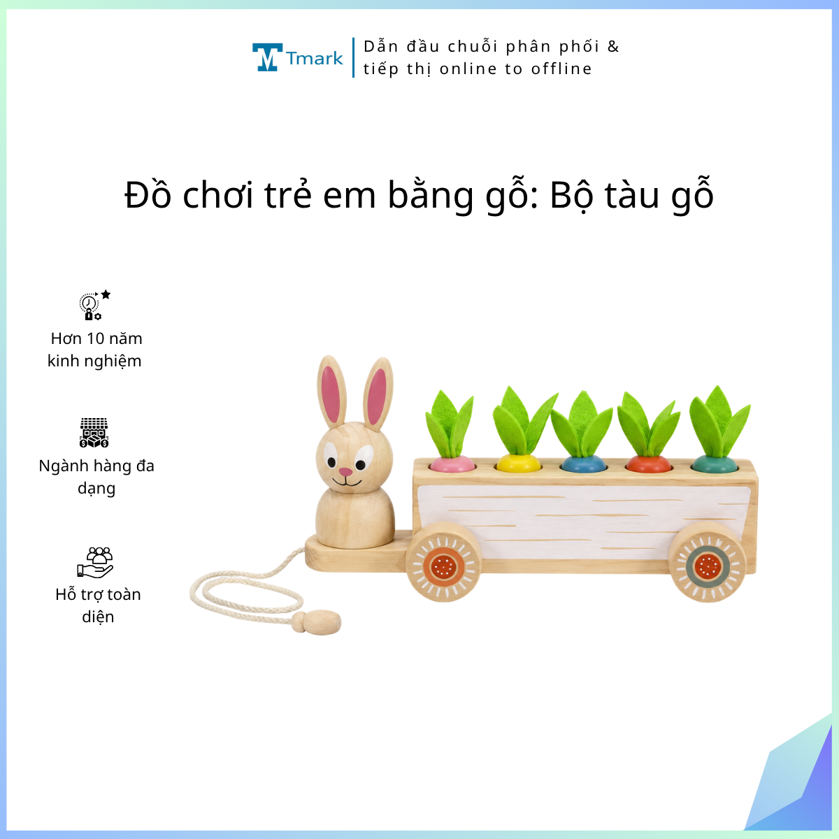 Đồ chơi trẻ em bằng gỗ: Bộ tàu gỗ, không dùng pin, ký hiệu: TR SZ,TRZM,TRS, KT(20*15)cm+/10%, mới 100%