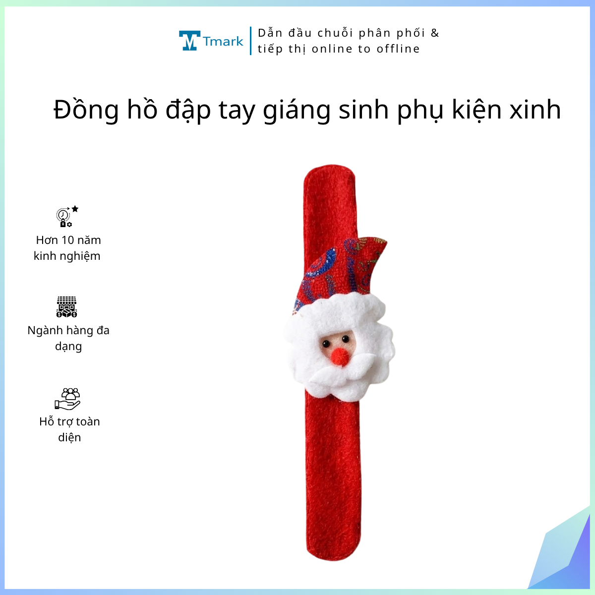 Đồng hồ đập tay giáng sinh phụ kiện xinh ( kiện 108 cái)