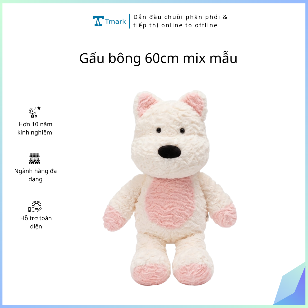 Gấu bông 60cm mix mẫu ( kiện 100)