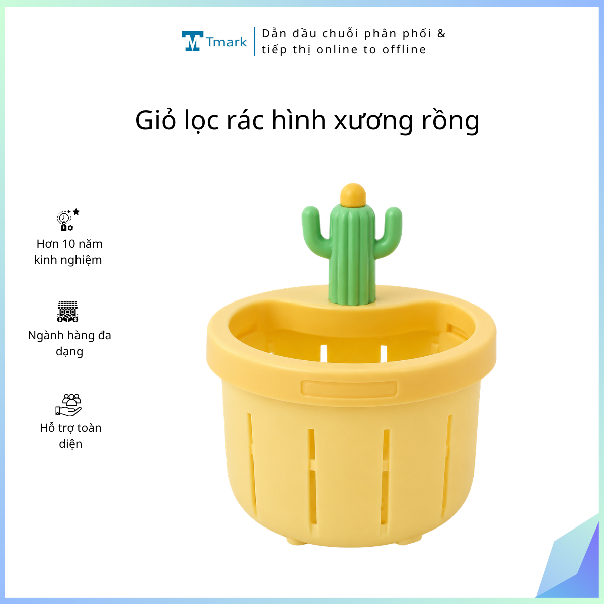 Giỏ lọc rác hình xương rồng (Kiện 270 cái)