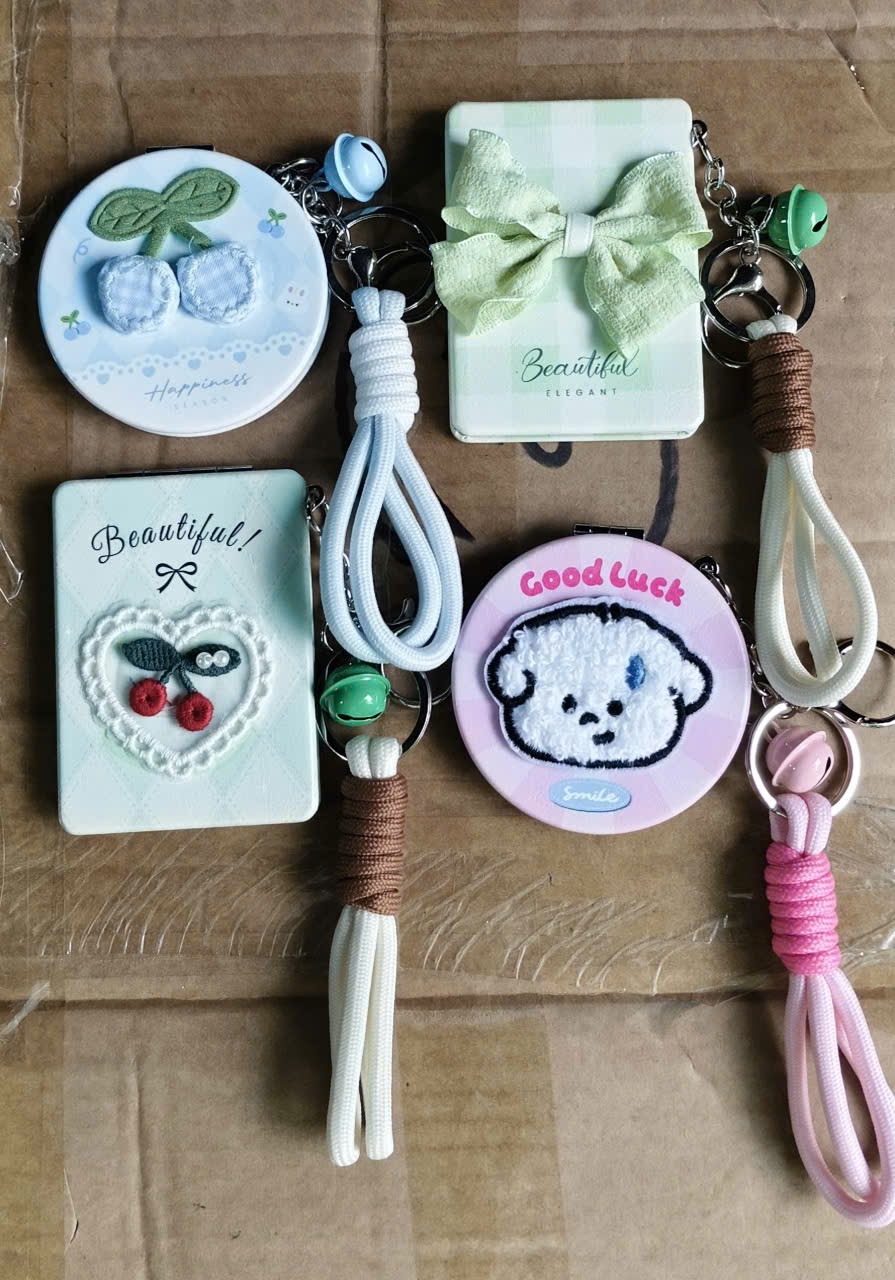 Gương Mini móc khoá mix mẫu ( Kiện 100 cái- 12) 2