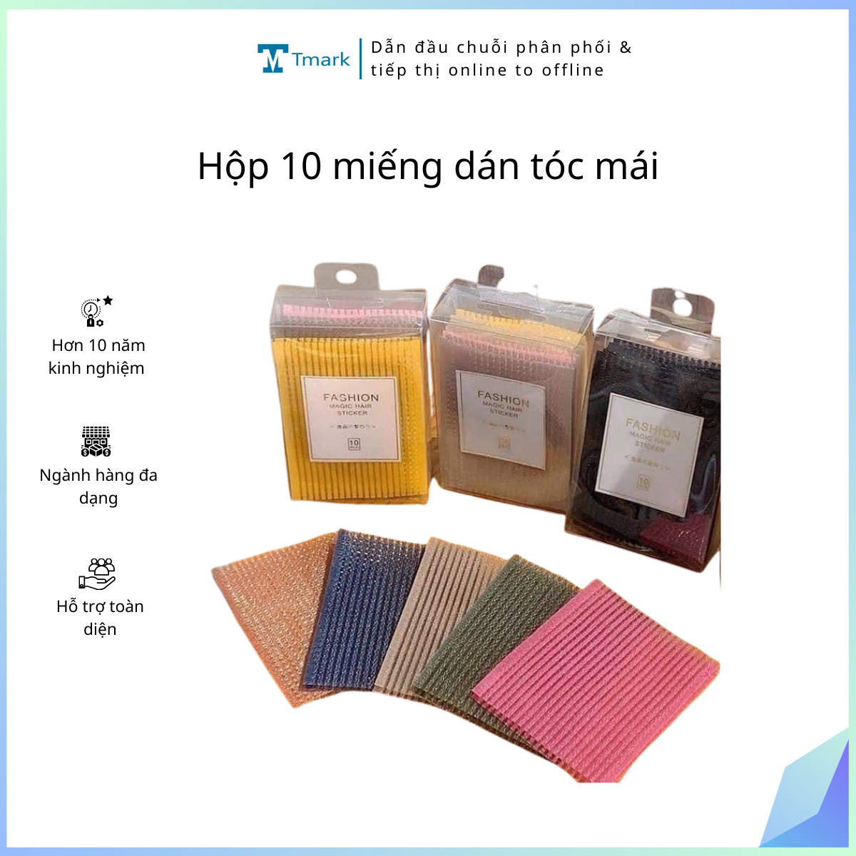 Hộp 10 miếng dán tóc mái (Kiện 504 cái)