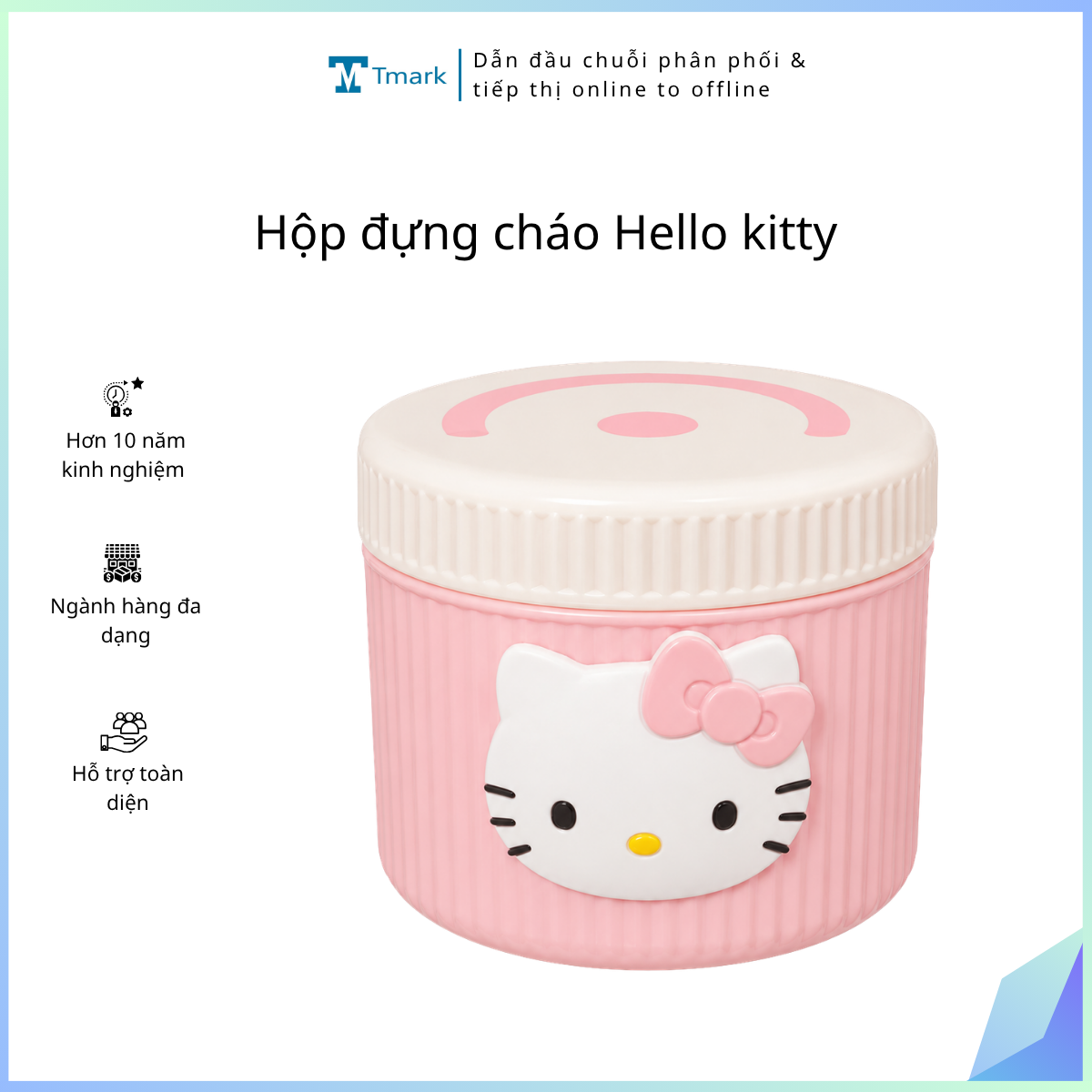 Hộp đựng cháo Hello kitty (Kiện 100 cái)