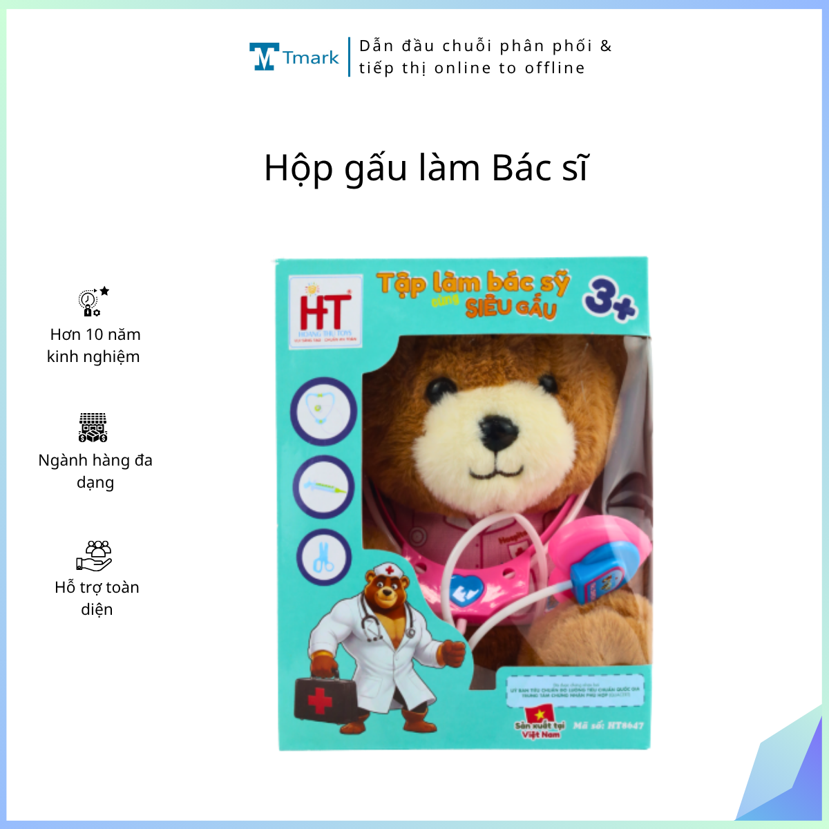 Hộp gấu làm Bác sĩ ( kiện 50 hộp)