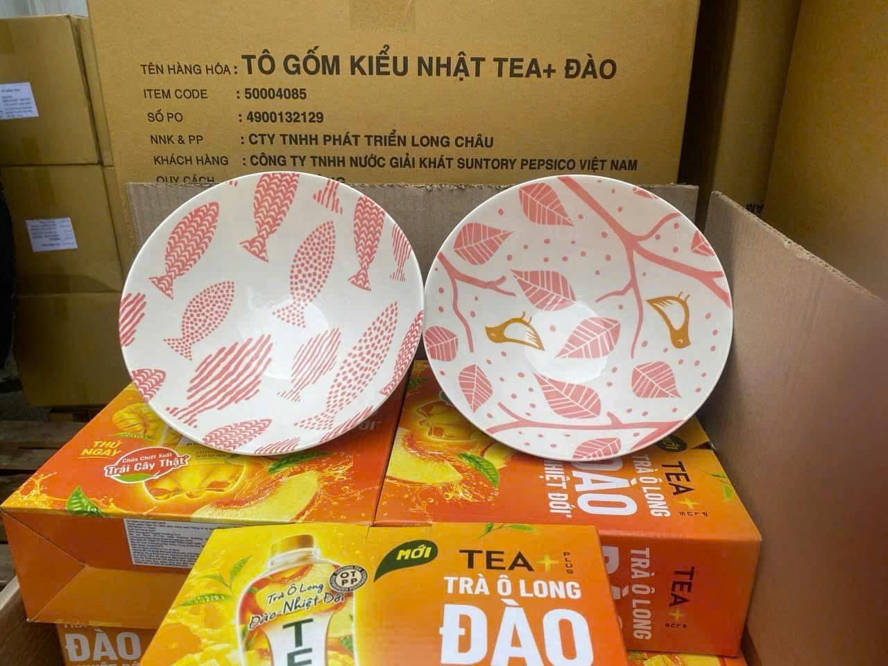 Tô sứ hoạ tiết ngẫu nhiên HKM ( Kiện 24 cái) 2