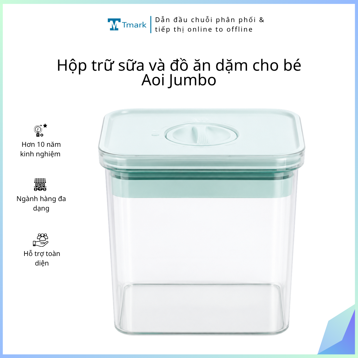 Hộp trữ sữa và đồ ăn dặm cho bé Aoi Jumbo (Kiện 18cái)
