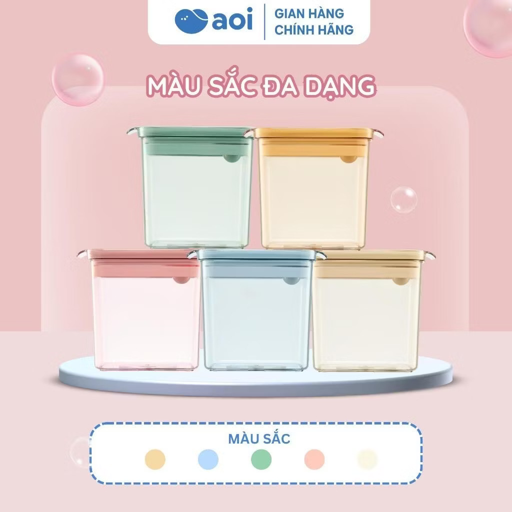 Hộp trữ sữa và đồ ăn dặm cho bé Aoi Jumbo (Kiện 18cái) 6