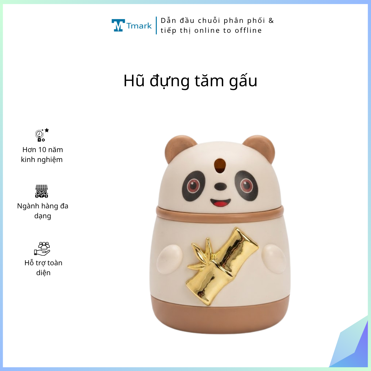 Hũ đựng tăm gấu (Kiện 100 cái)(Hàng nguyên kiện)