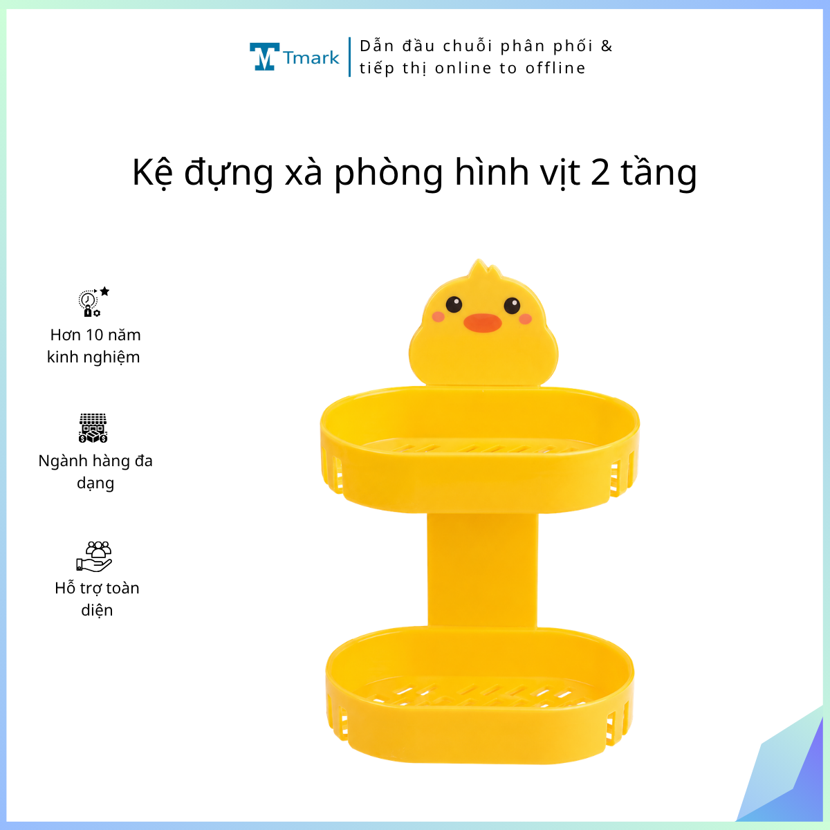 Kệ đựng xà phòng hình vịt 2 tầng (kiện 200 cái)