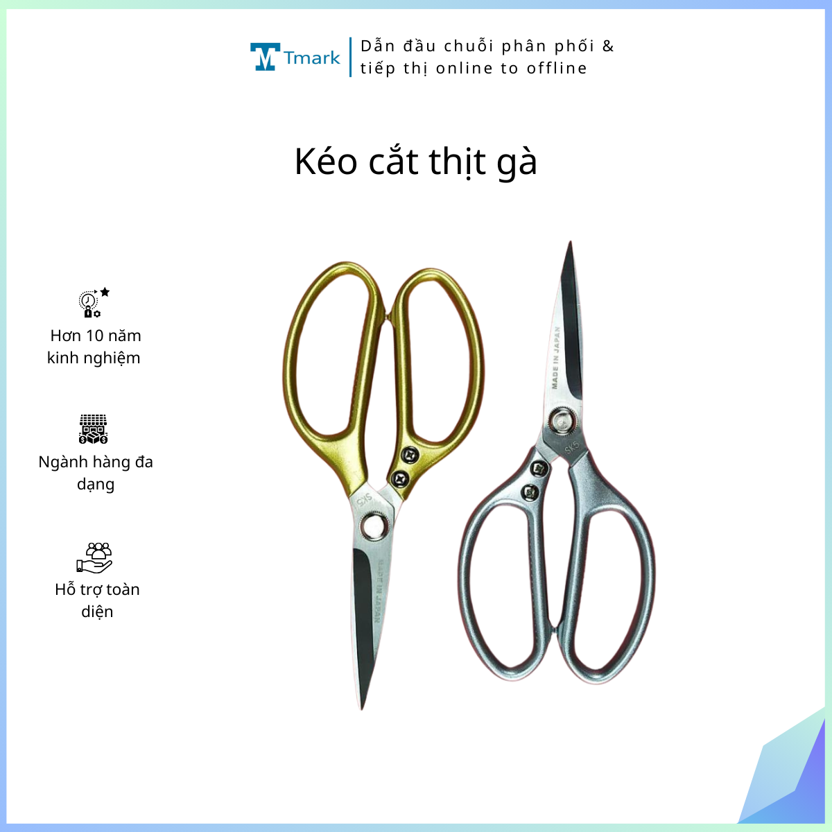 Kéo cắt thịt gà Tmark (Kiện 288 cái) (Hộp 12 cái)