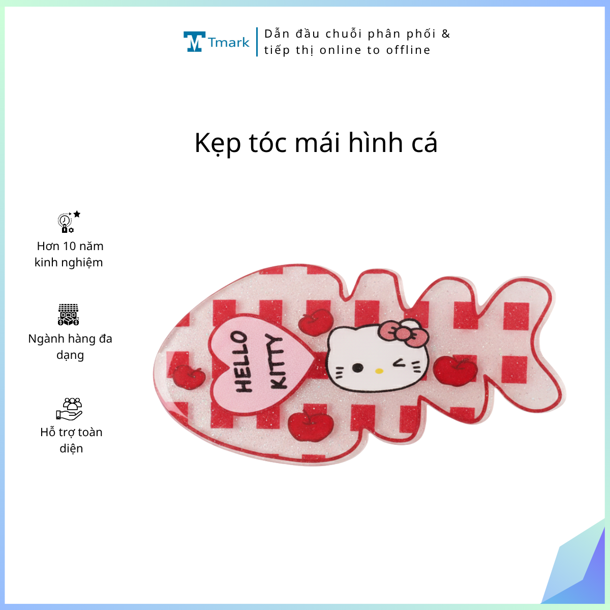 Kẹp tóc mái hình cá (Kiện 500 cái)