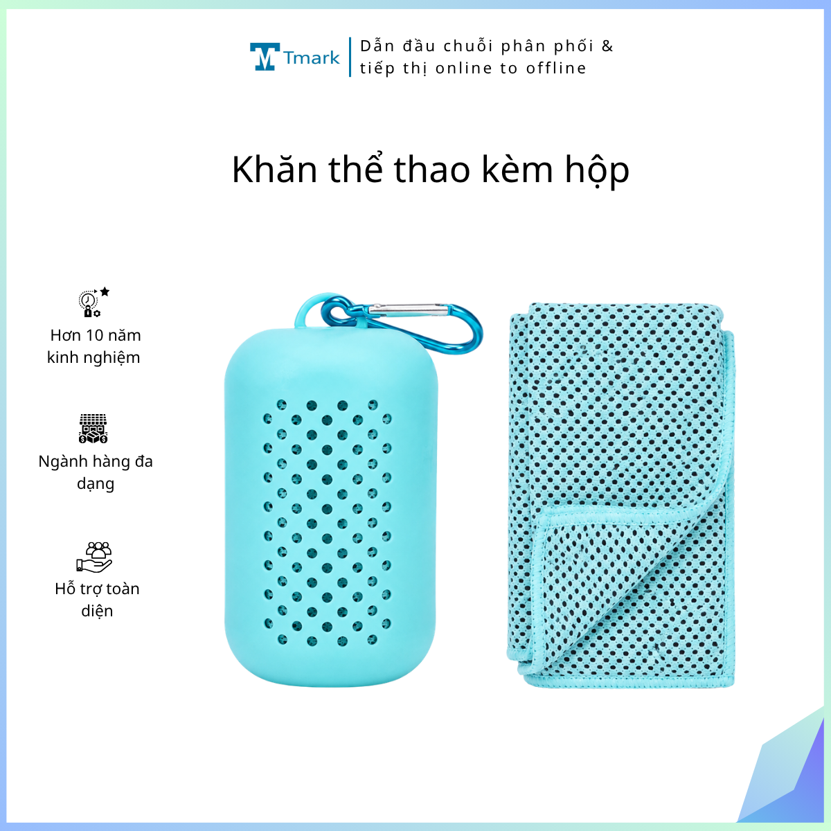 Khăn thể thao kèm hộp (Kiện 300 cái)