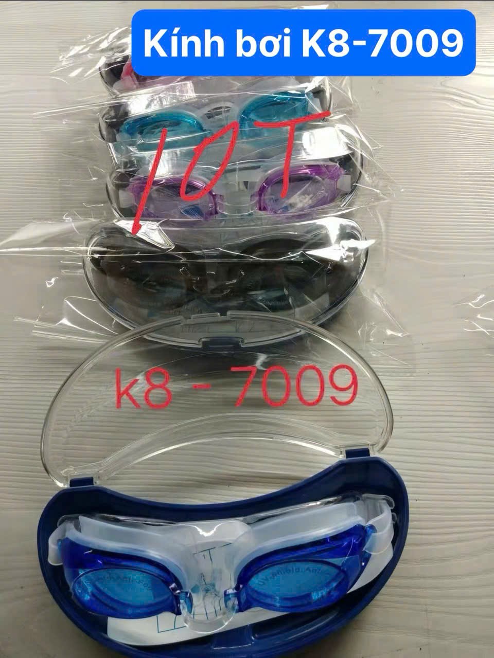 Kính bơi kèm hộp K8-7009 (Kiện 144 cái) 2